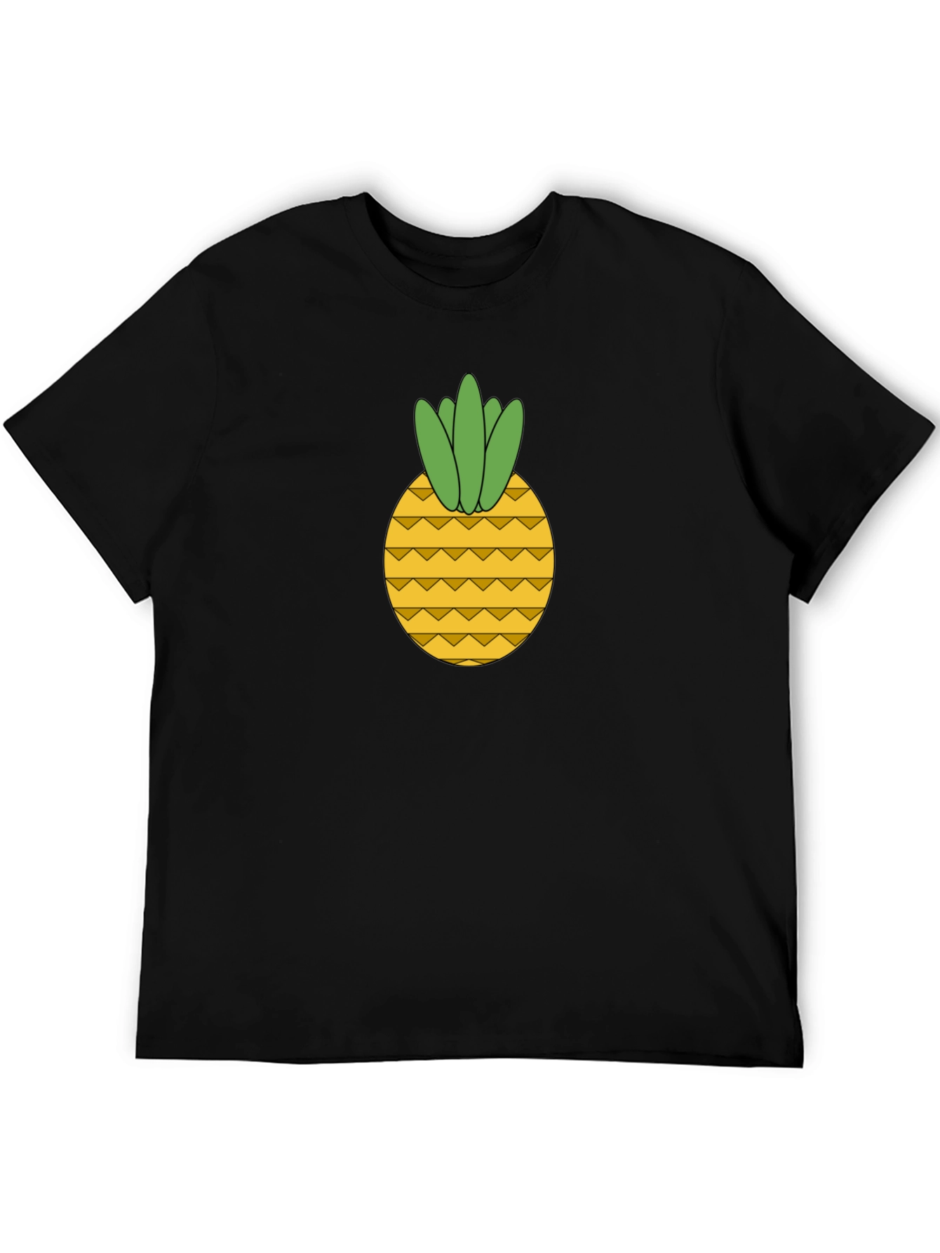 Pineapple Graphic Black T-Shirt
