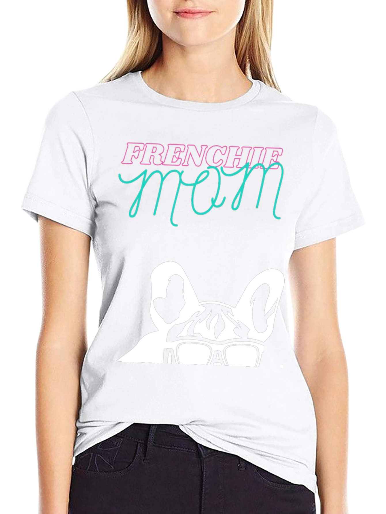 Frenchie Mom T-Shirt - Black