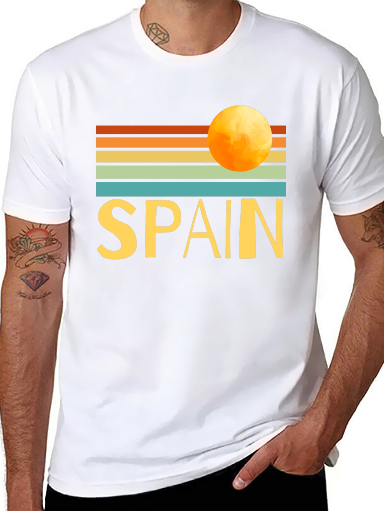 Spain Retro Sunset T-Shirt