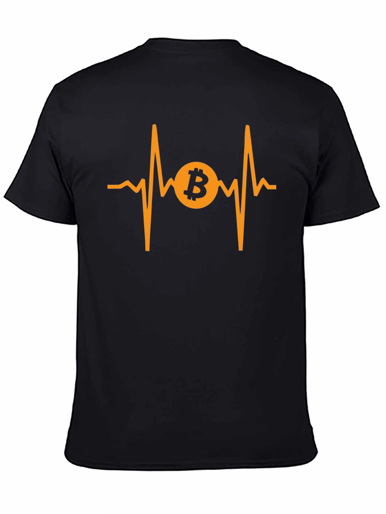 Bitcoin Heartbeat Graphic Tee - Crypto Investor Shirt