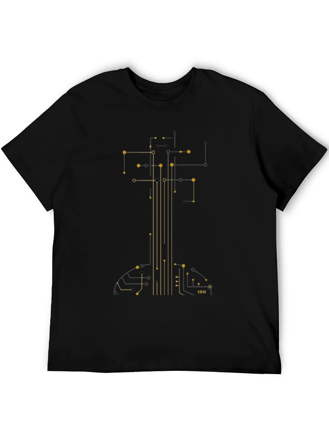 Circuit Board Graphic T-Shirt - Modern Tech Style