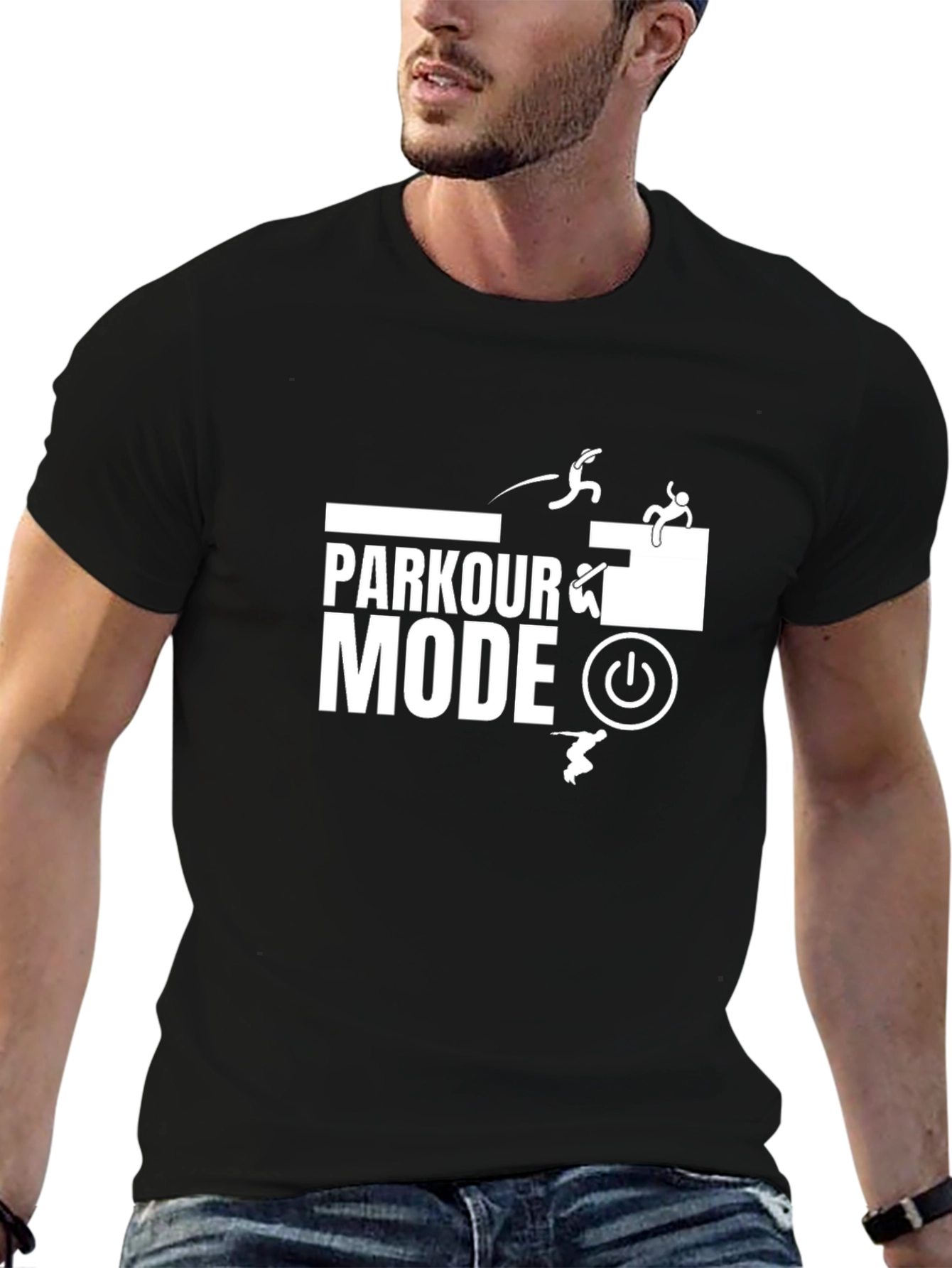 Parkour Mode Black T-Shirt