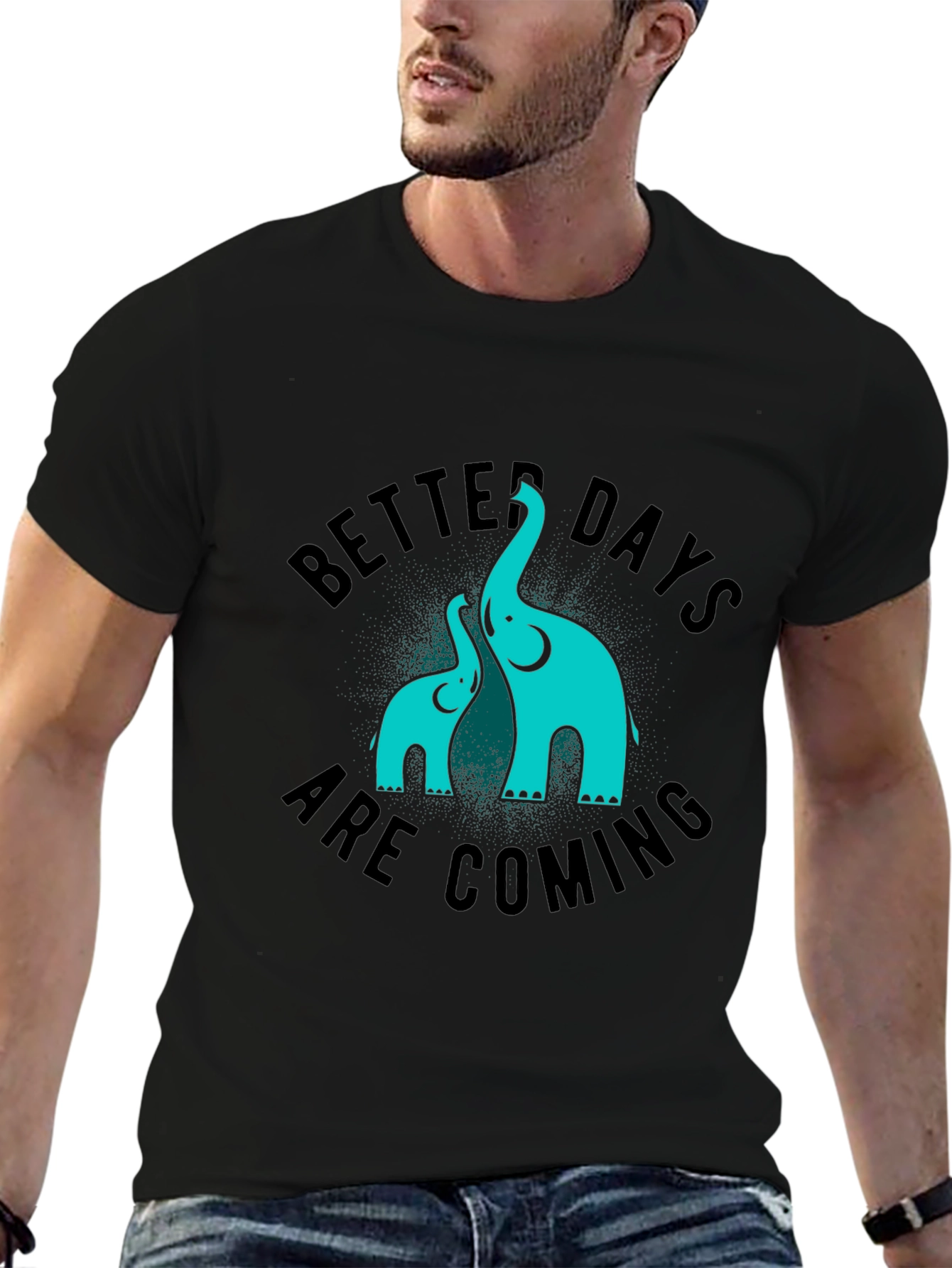 Better Days Elephant Graphic Tee