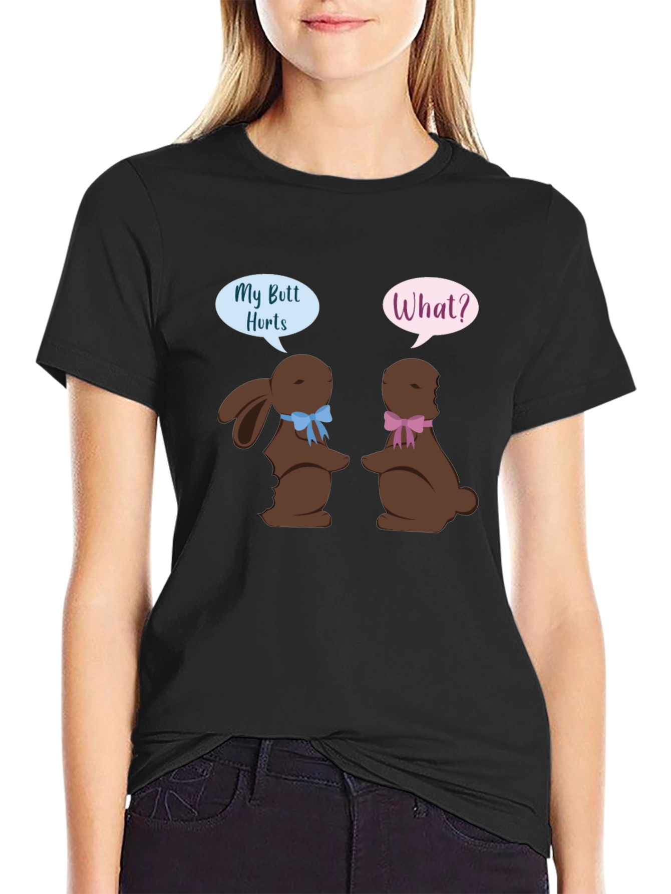 Funny Easter Bunny Butt Hurts T-Shirt