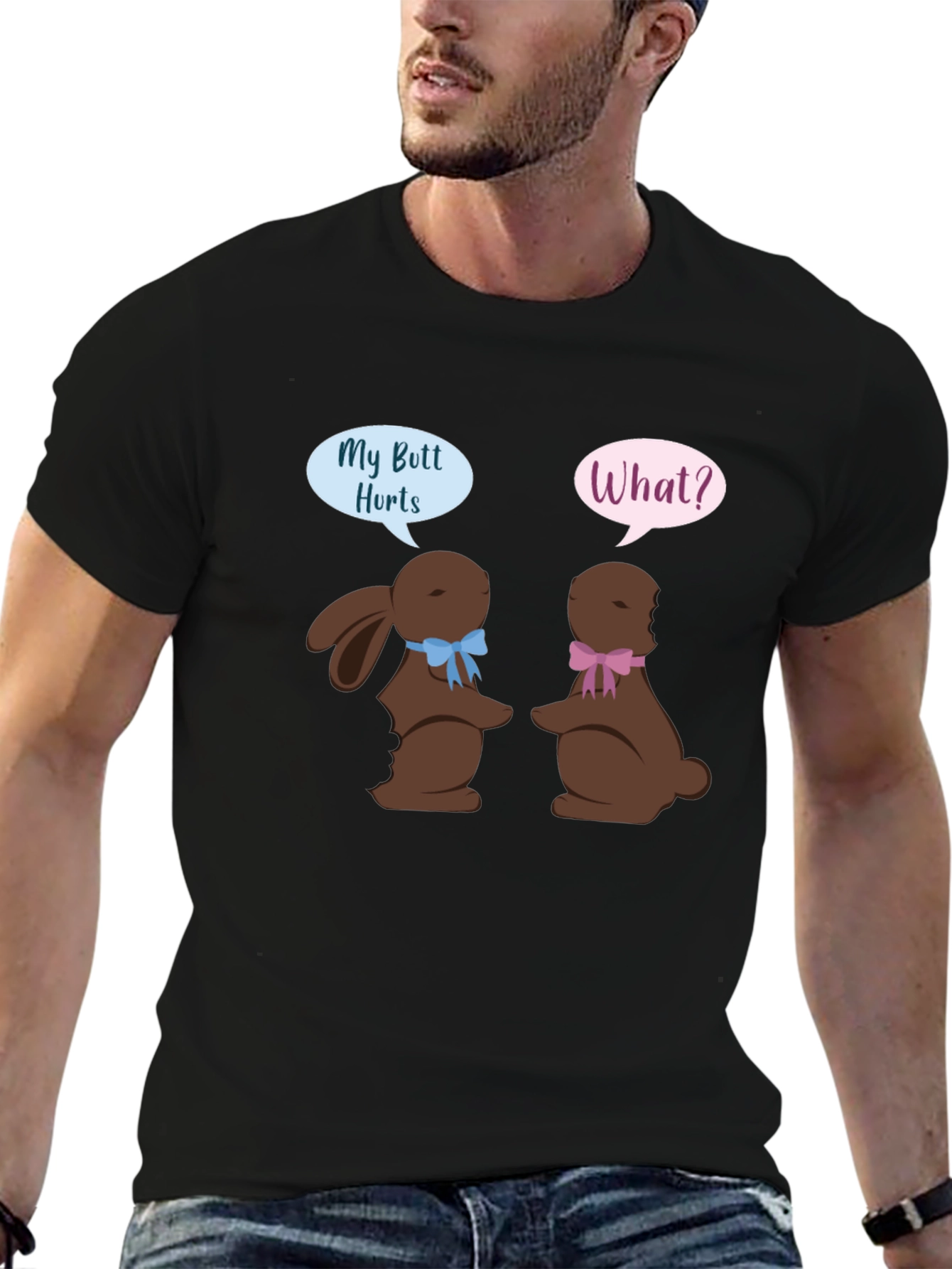 Funny Easter Bunny Butt Hurts T-Shirt