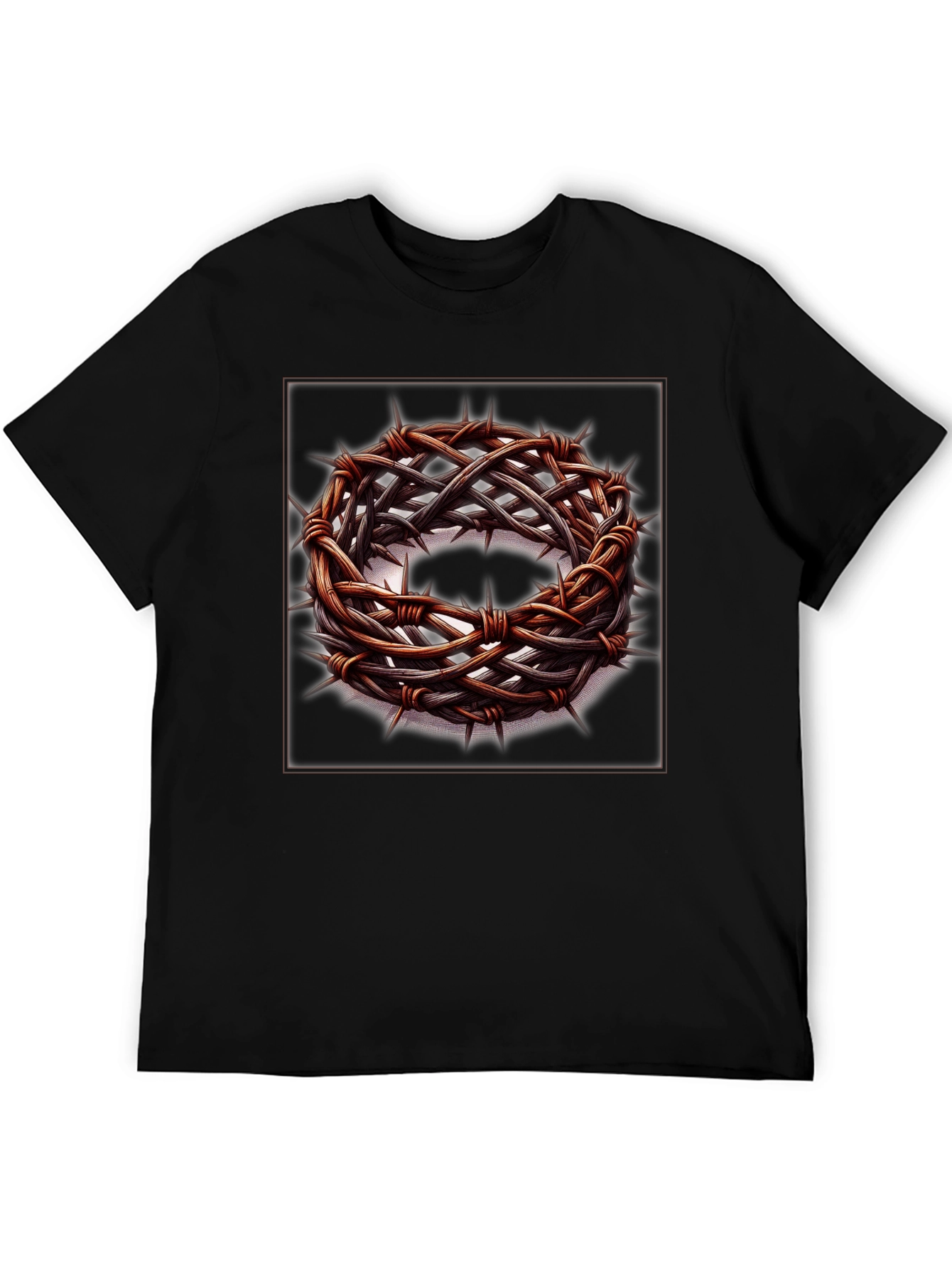 Crown of Thorns Graphic T-Shirt - Religious Apparel