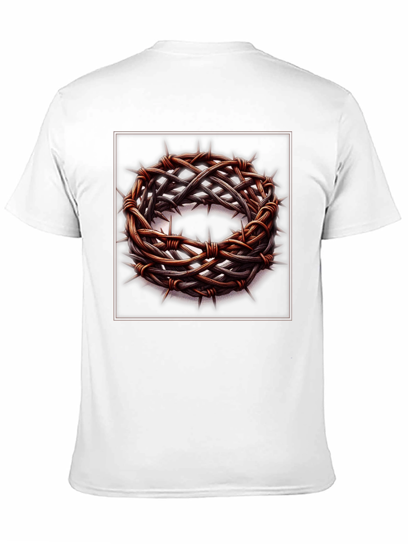 Crown of Thorns Graphic T-Shirt - Religious Apparel