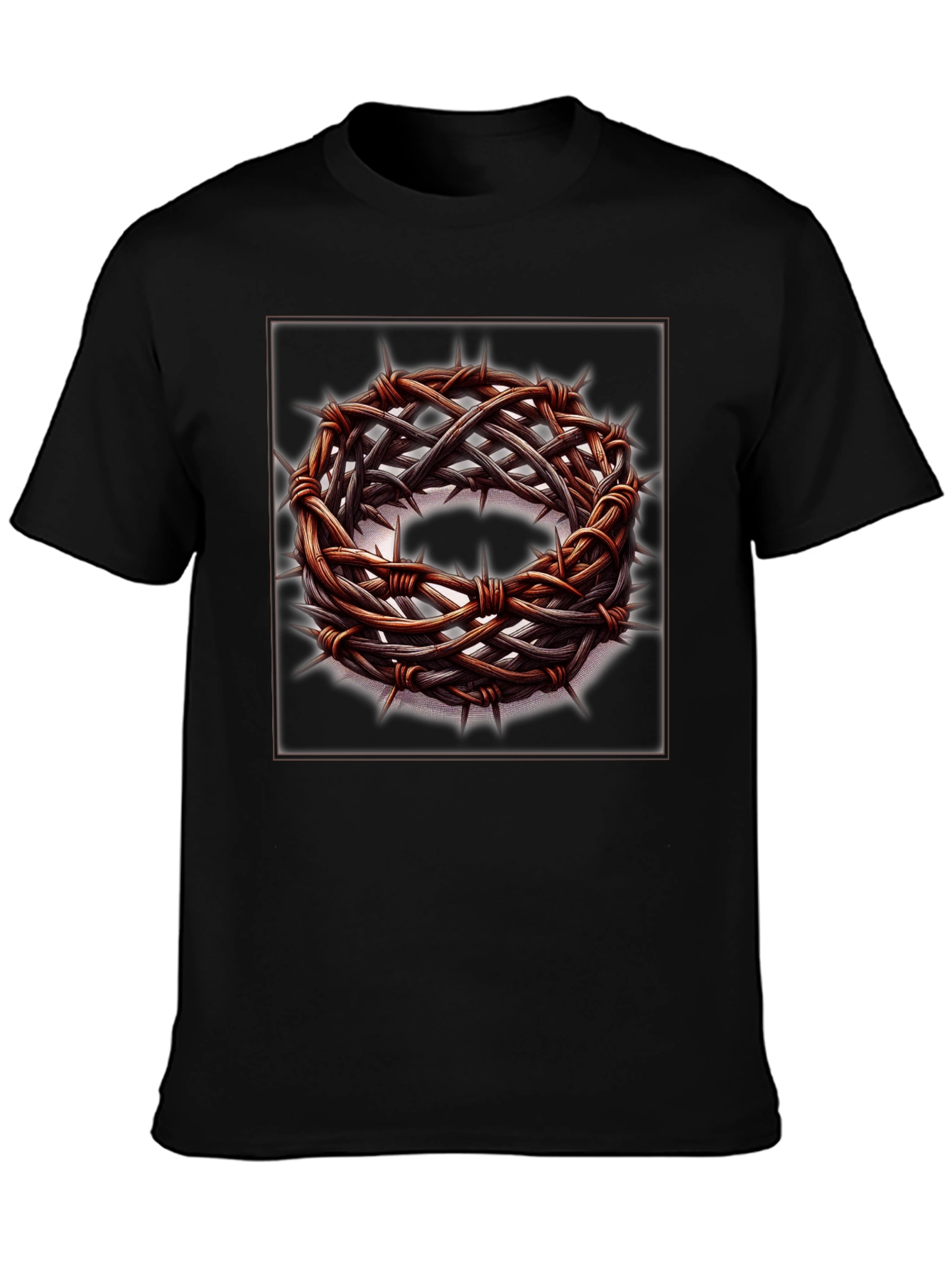 Crown of Thorns Graphic T-Shirt - Religious Apparel