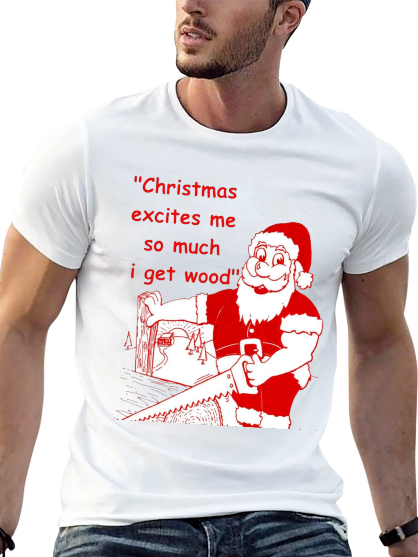 Christmas Excites Me T-Shirt Holiday Humor Tee