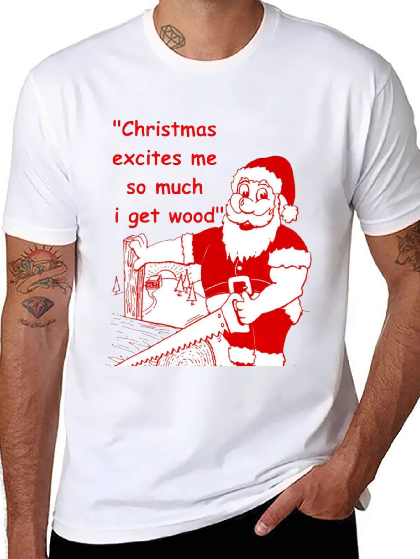 Christmas Excites Me T-Shirt Holiday Humor Tee