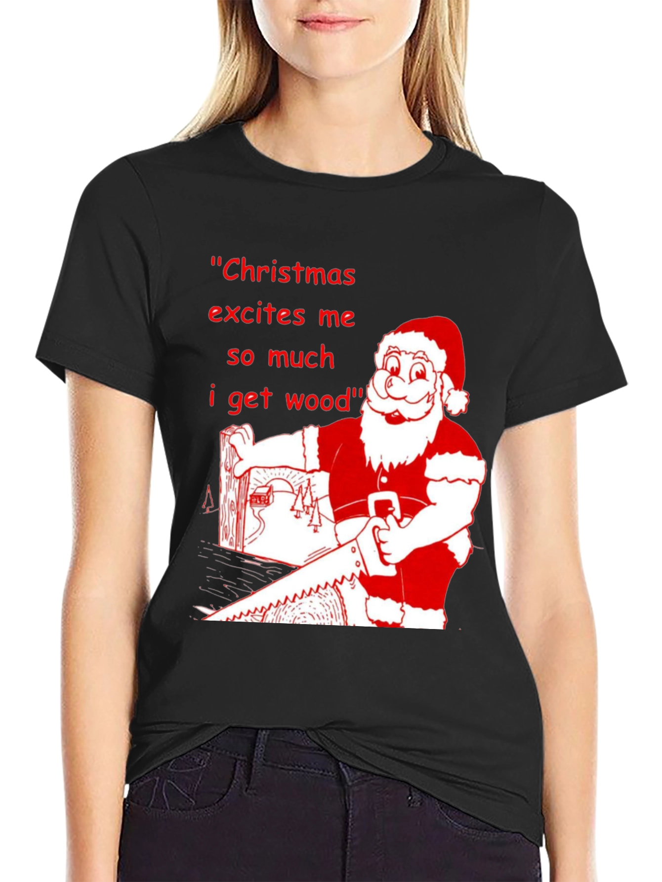 Christmas Excites Me T-Shirt Holiday Humor Tee