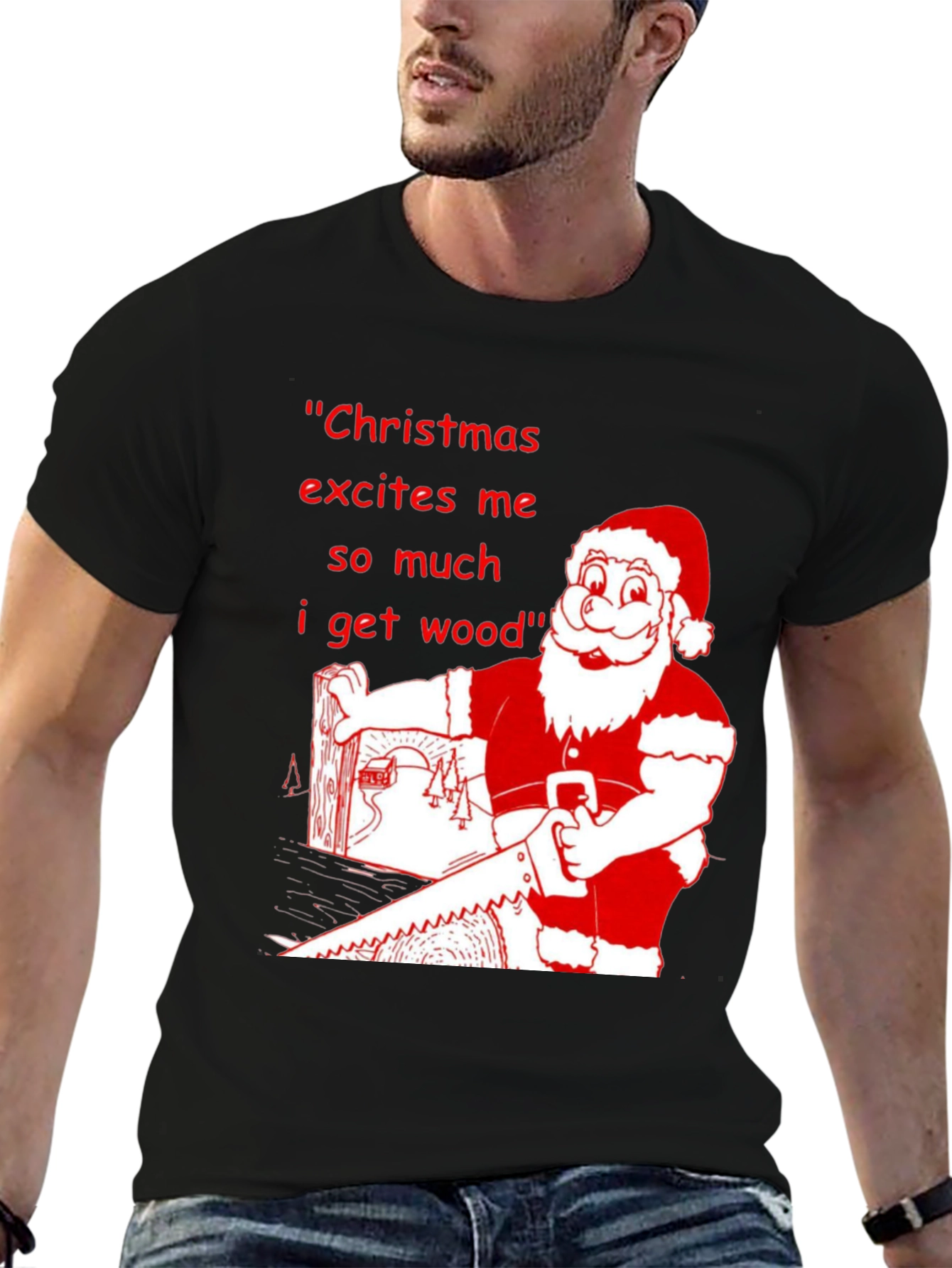 Christmas Excites Me T-Shirt Holiday Humor Tee
