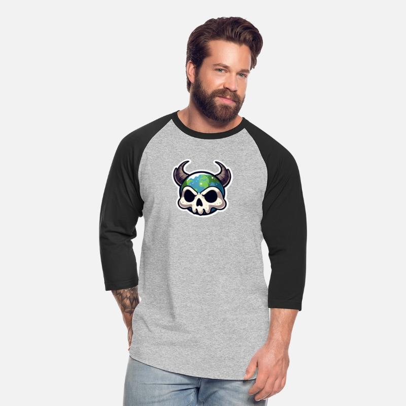 Earthly Fusion: Horned Cute Skull for Earth Day
