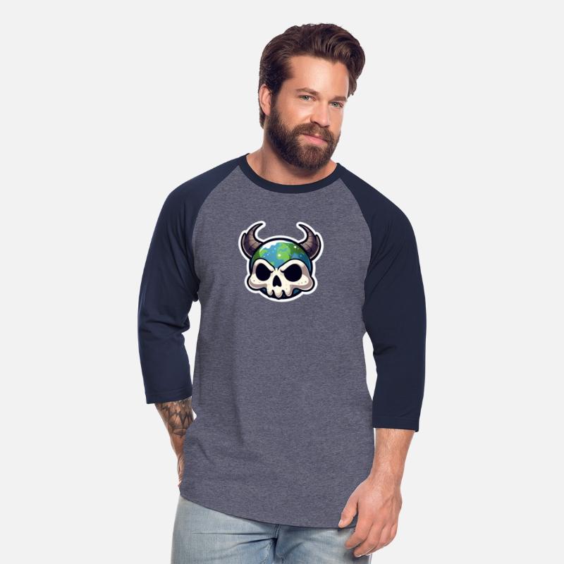 Earthly Fusion: Horned Cute Skull for Earth Day