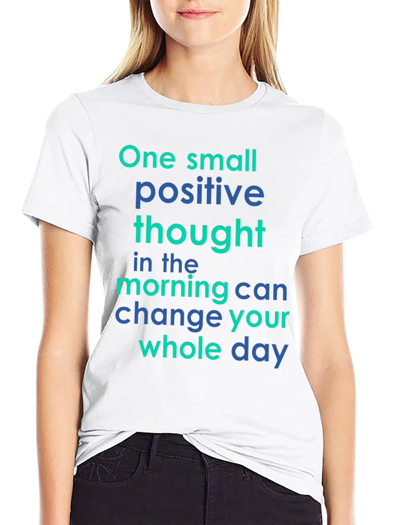 Positive Thought Graphic Tee - Motivational T-Shirt