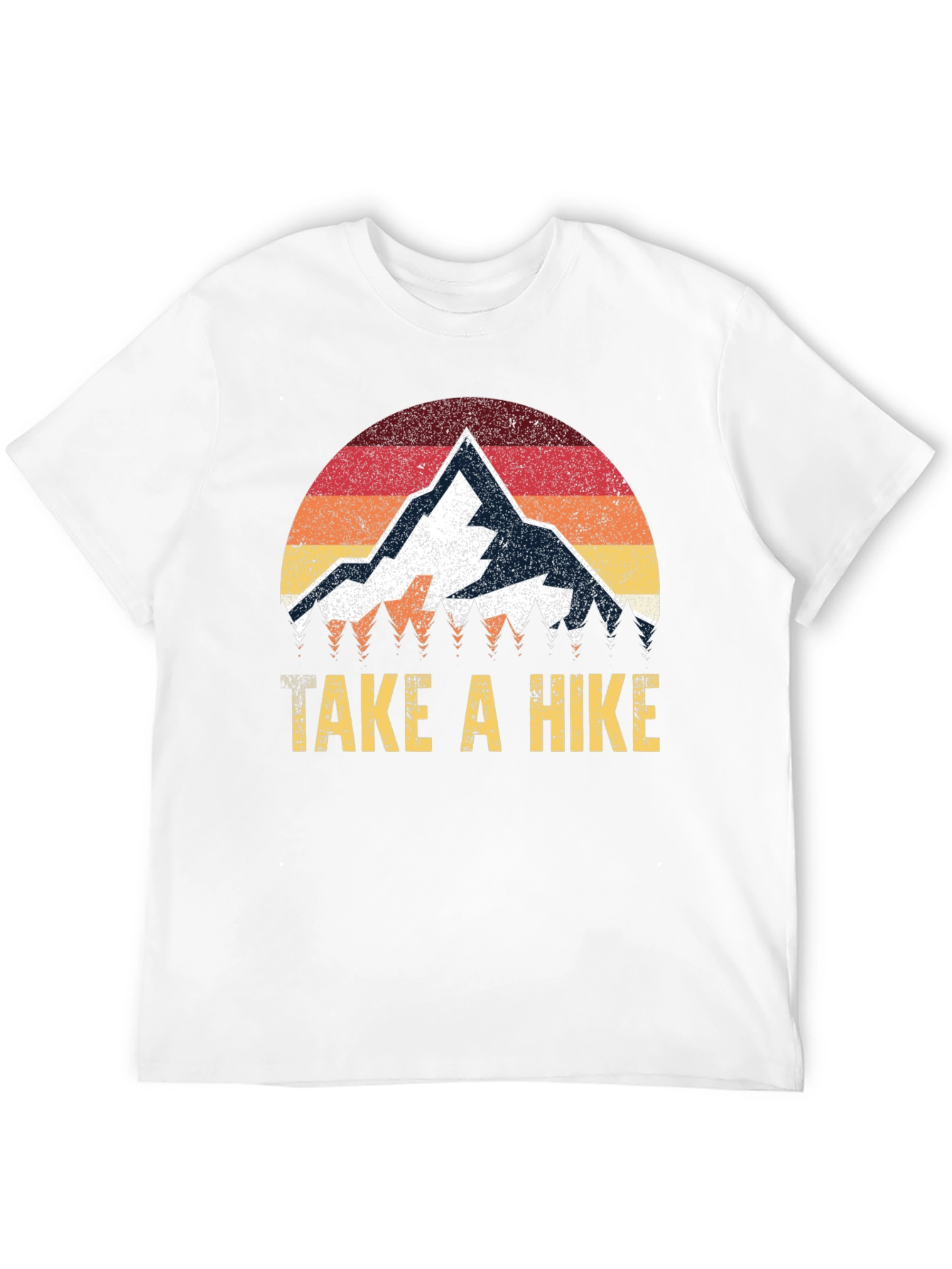 Take a Hike Graphic Tee - Retro Mountain Design