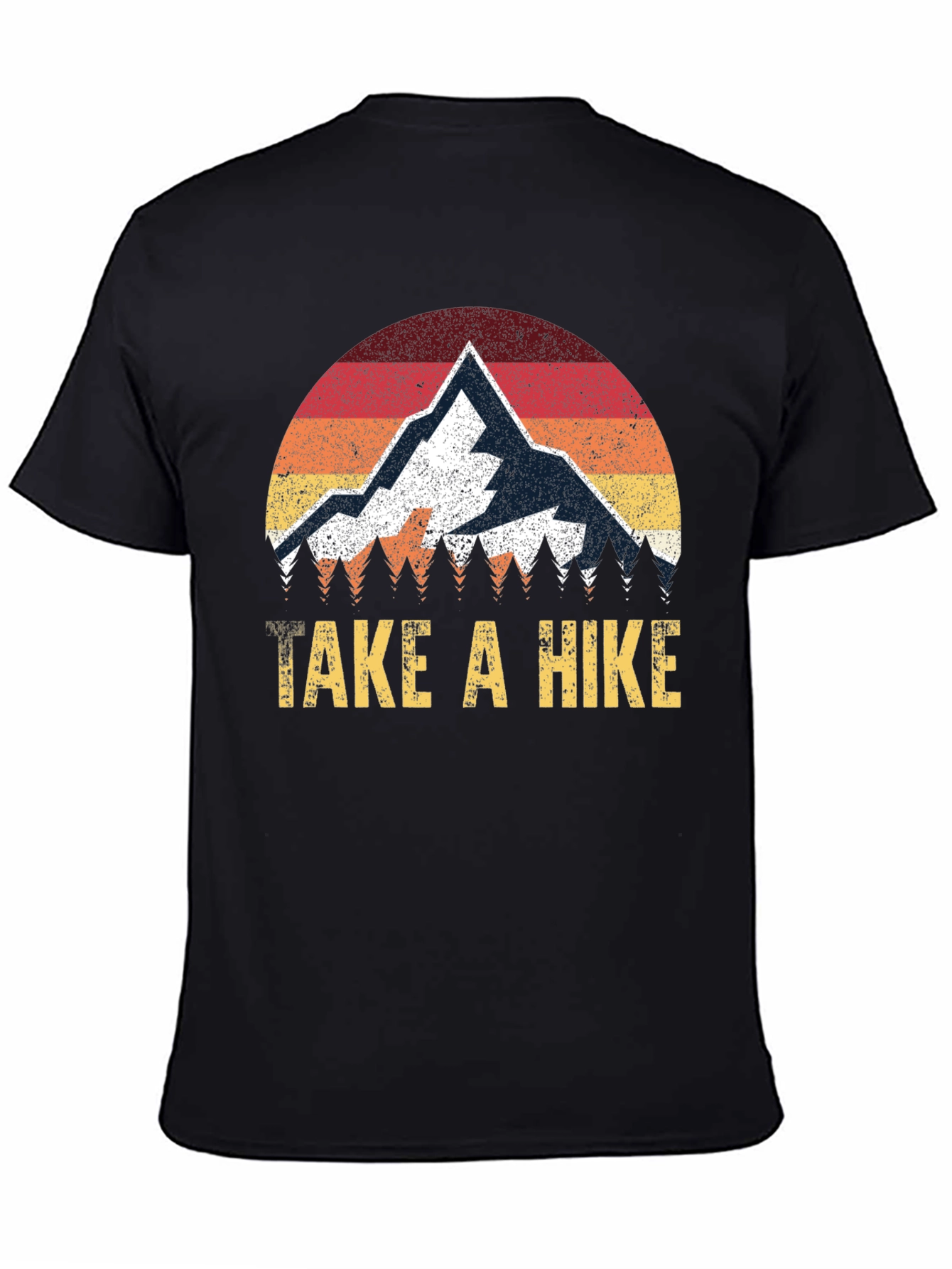 Take a Hike Graphic Tee - Retro Mountain Design
