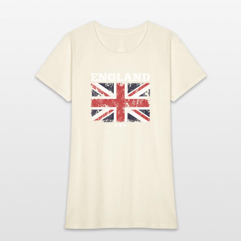 England Flag And Three Stars Union Jack British Fl