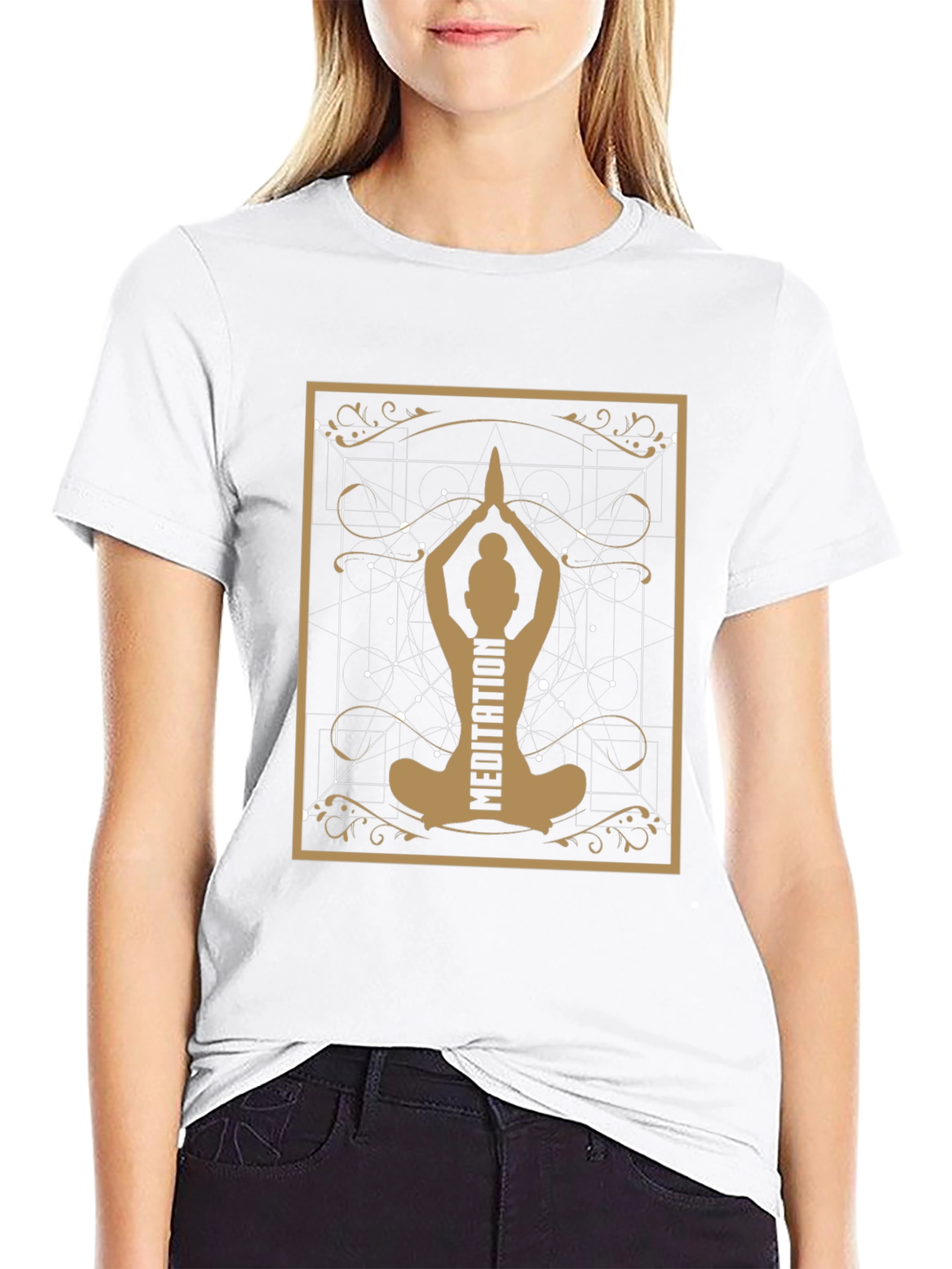 Meditation Yoga T-Shirt - Black