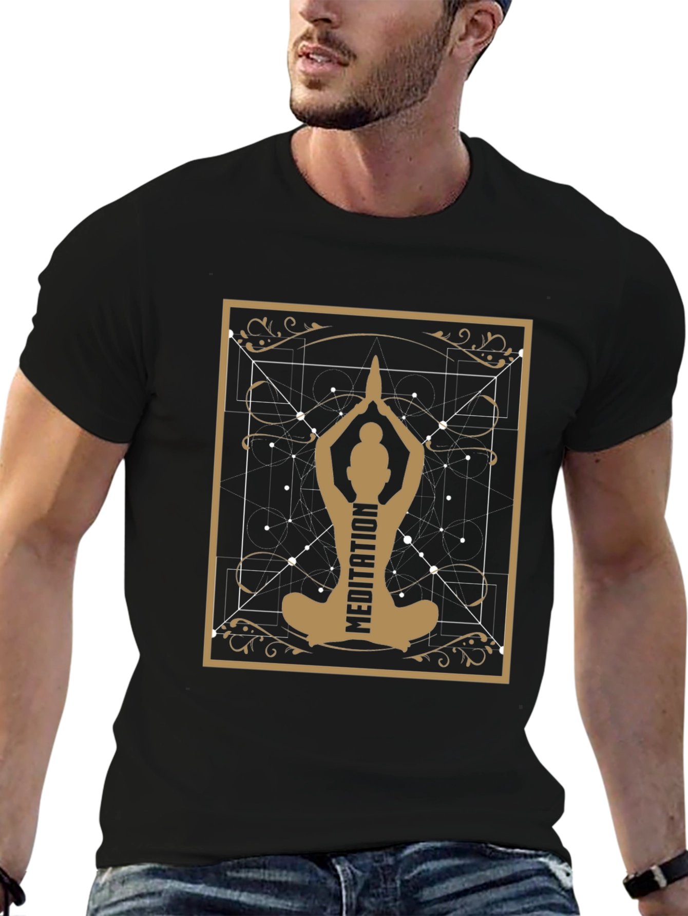 Meditation Yoga T-Shirt - Black