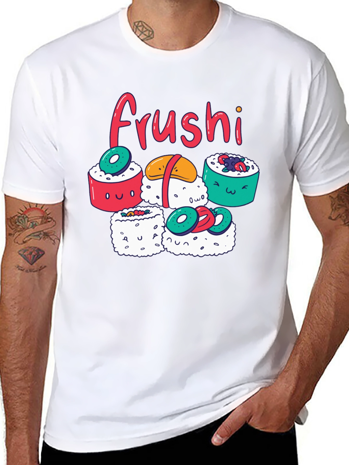 Frushi Sushi Graphic Tee - Cute Foodie T-Shirt