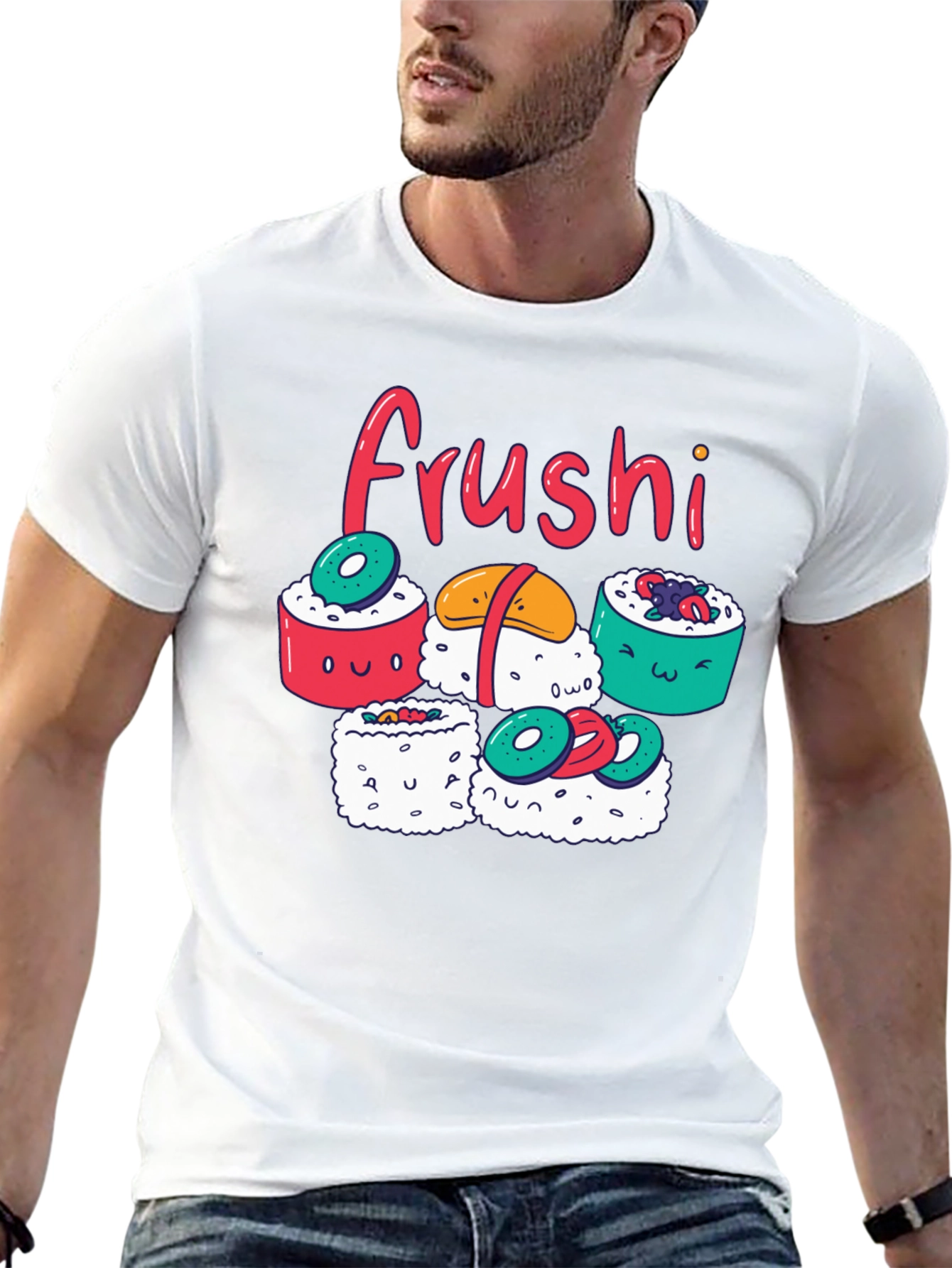 Frushi Sushi Graphic Tee - Cute Foodie T-Shirt