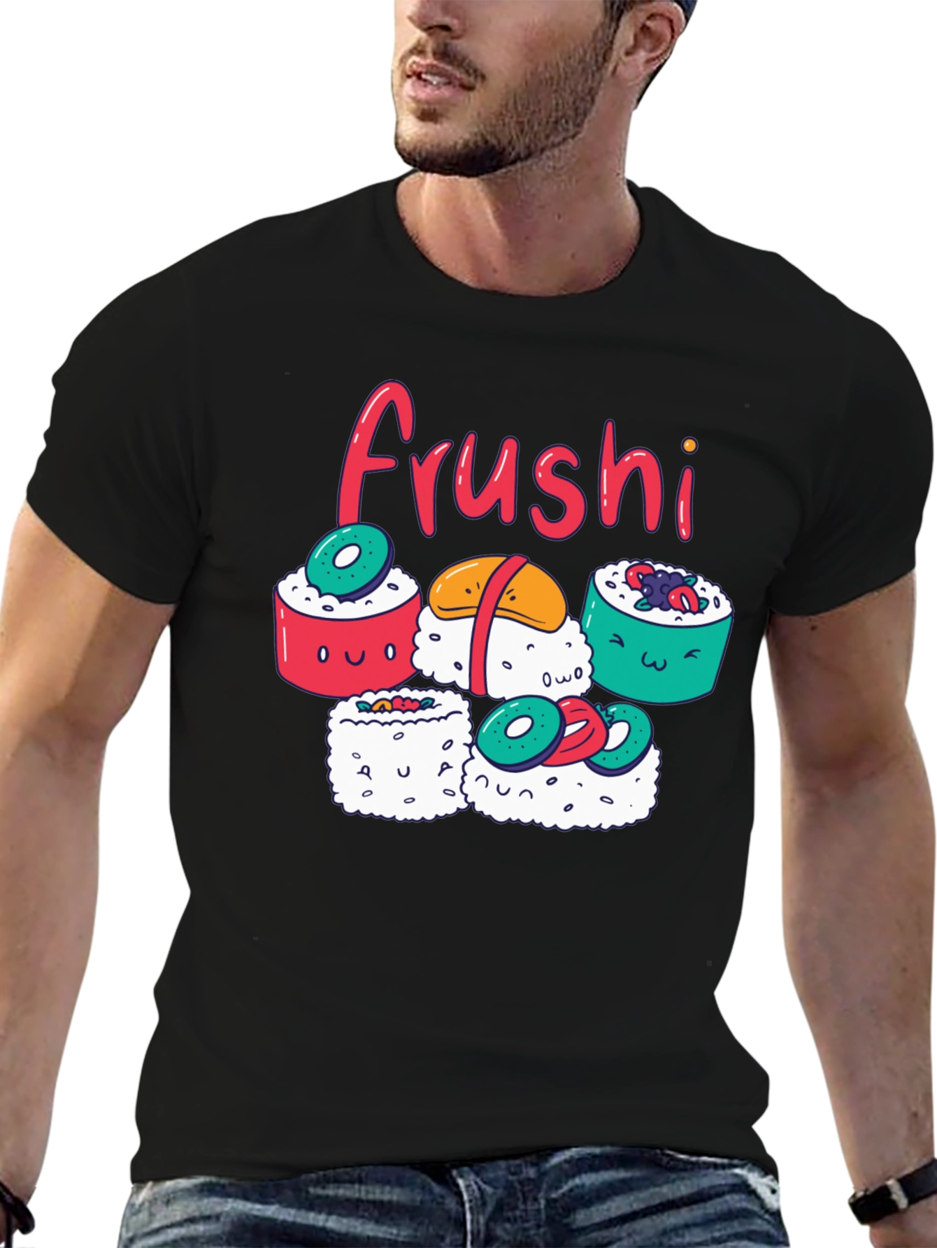 Frushi Sushi Graphic Tee - Cute Foodie T-Shirt