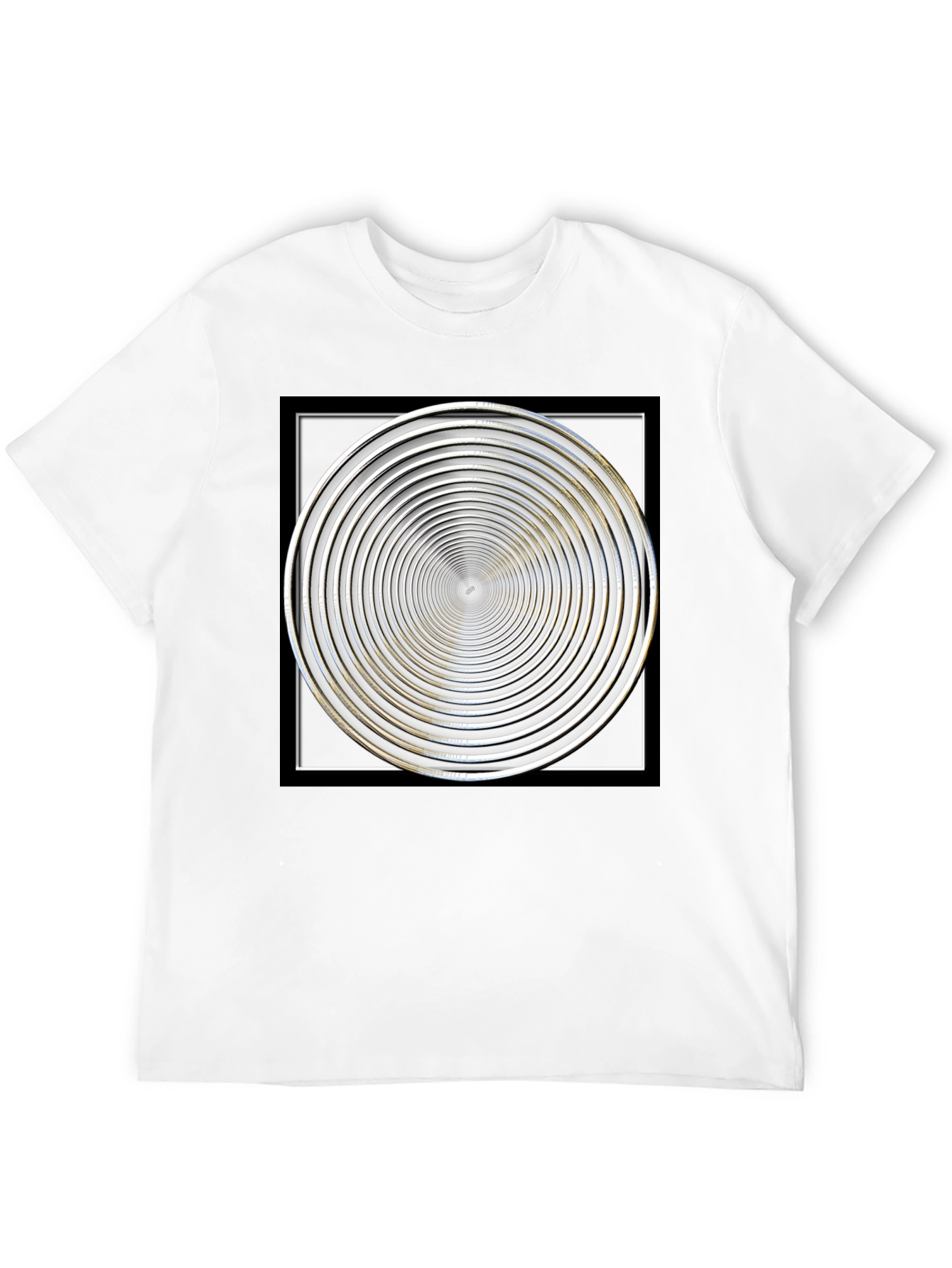 Hypnotic Spiral Graphic T-Shirt - Mens Black Tee