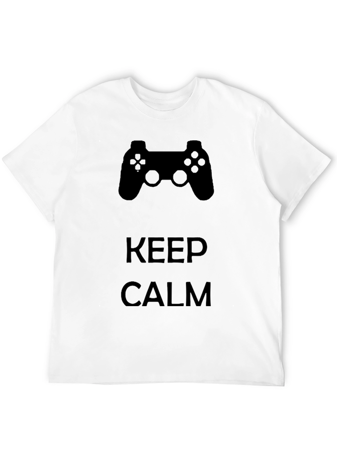 Keep Calm & Game On Black Graphic Tee