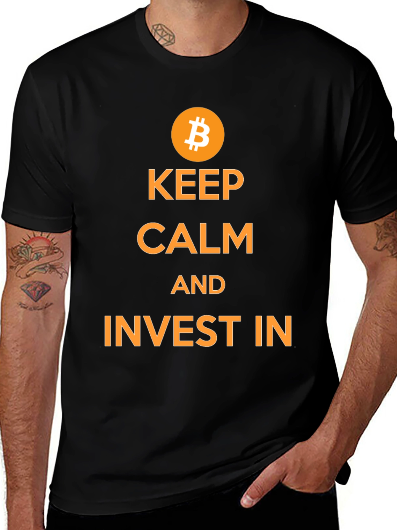 Keep Calm and Invest in Bitcoin T-Shirt