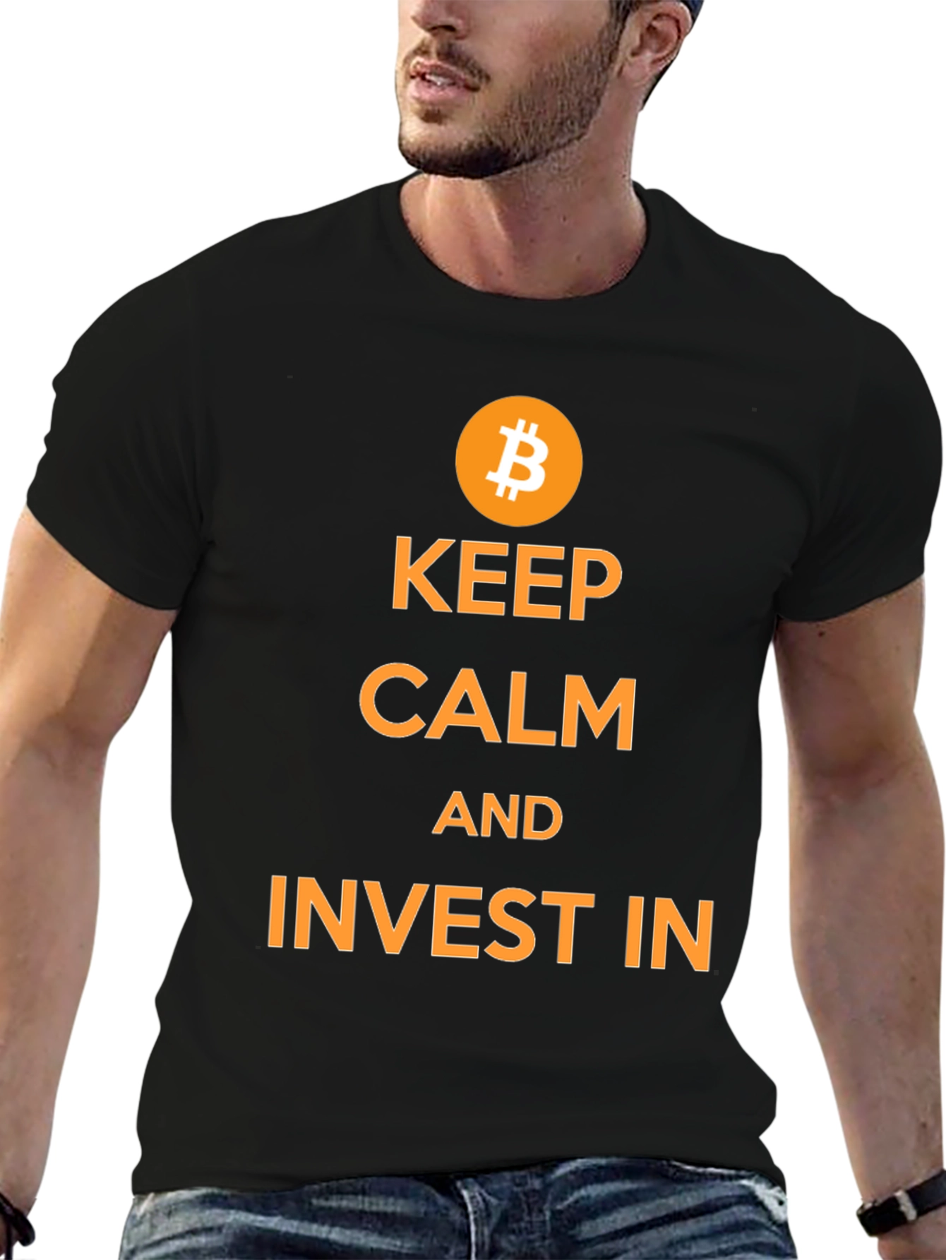 Keep Calm and Invest in Bitcoin T-Shirt