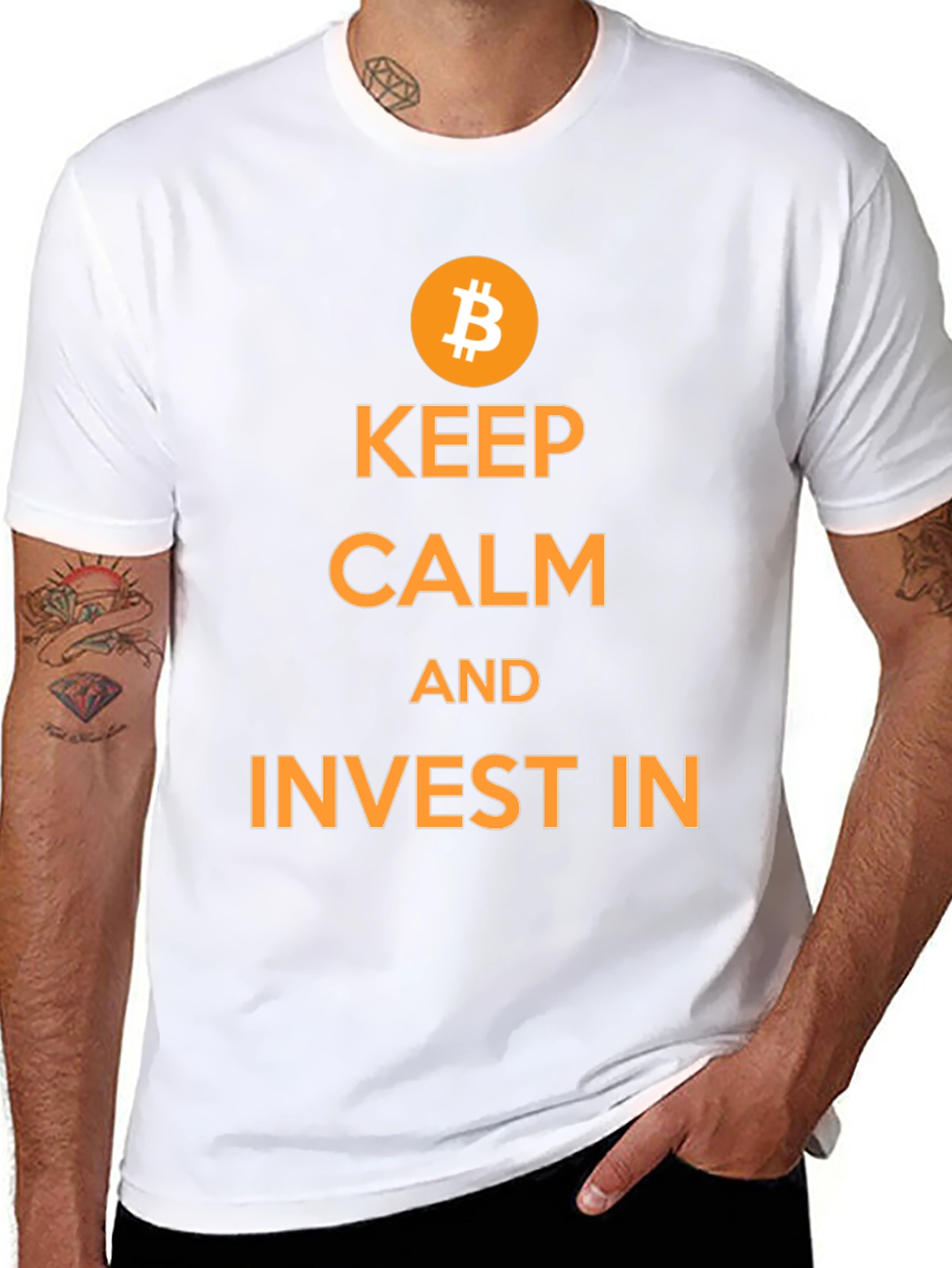 Keep Calm and Invest in Bitcoin T-Shirt