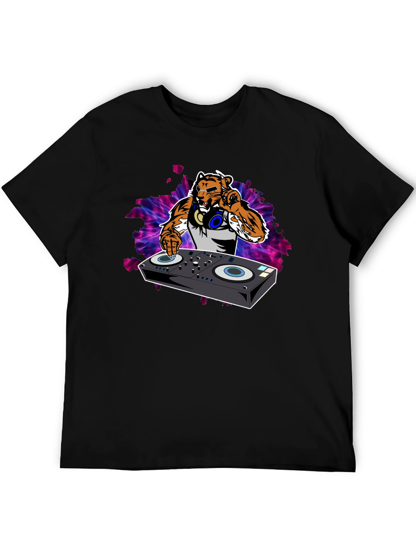 DJ Tiger Graphic Tee - Black