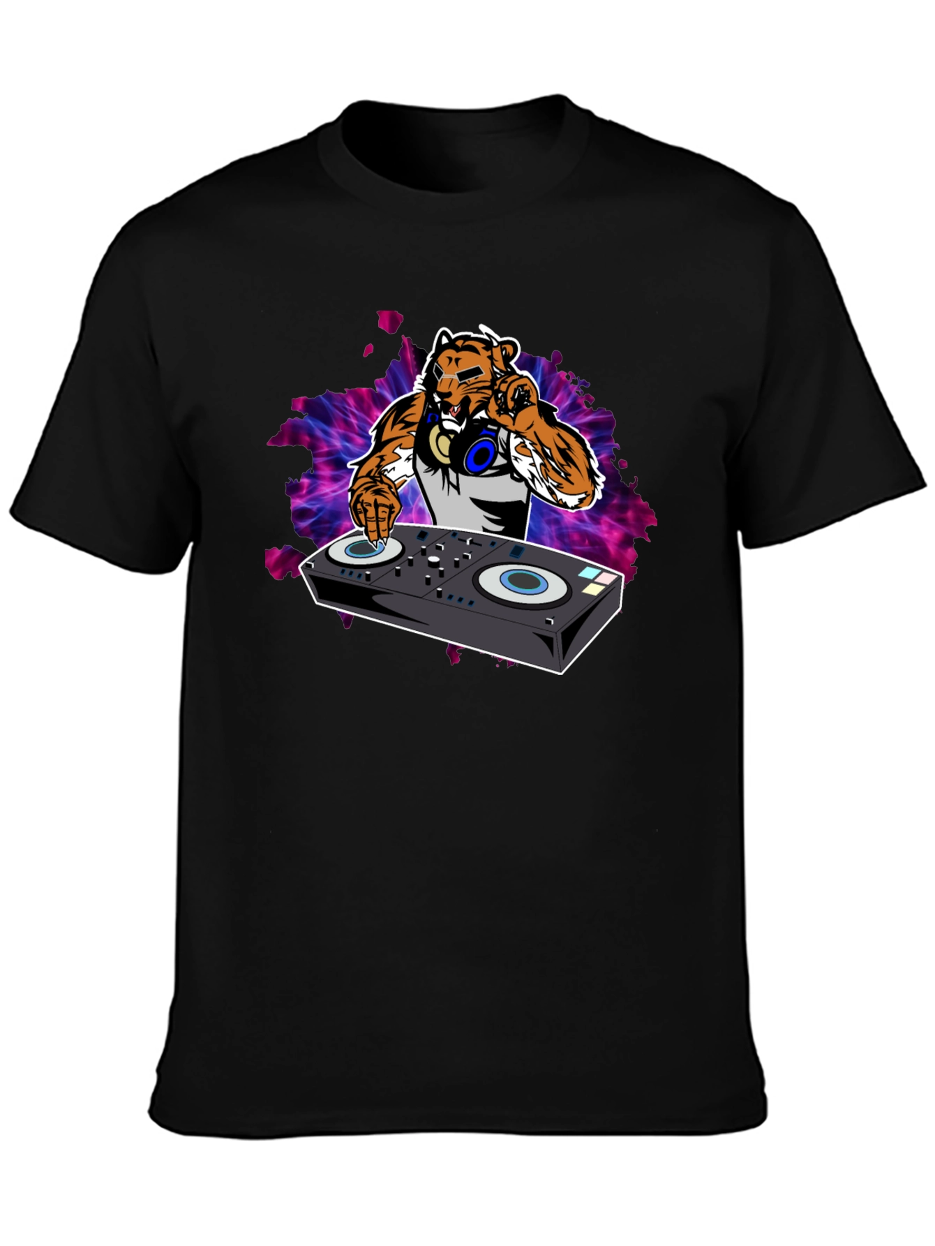 DJ Tiger Graphic Tee - Black