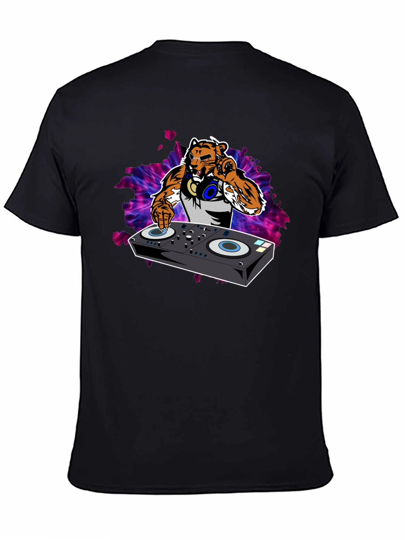 DJ Tiger Graphic Tee - Black