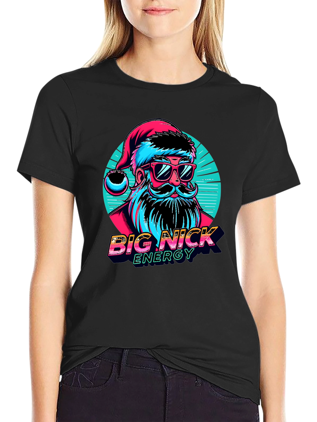 Big Nick Energy Santa Graphic T-Shirt