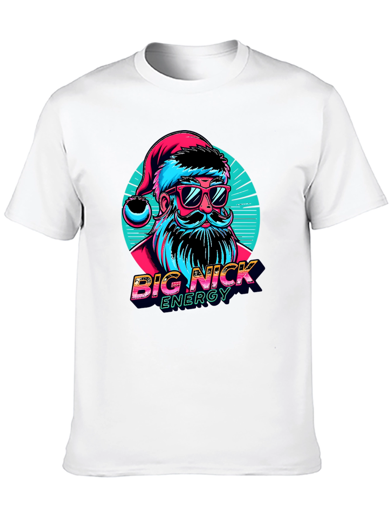 Big Nick Energy Santa Graphic T-Shirt