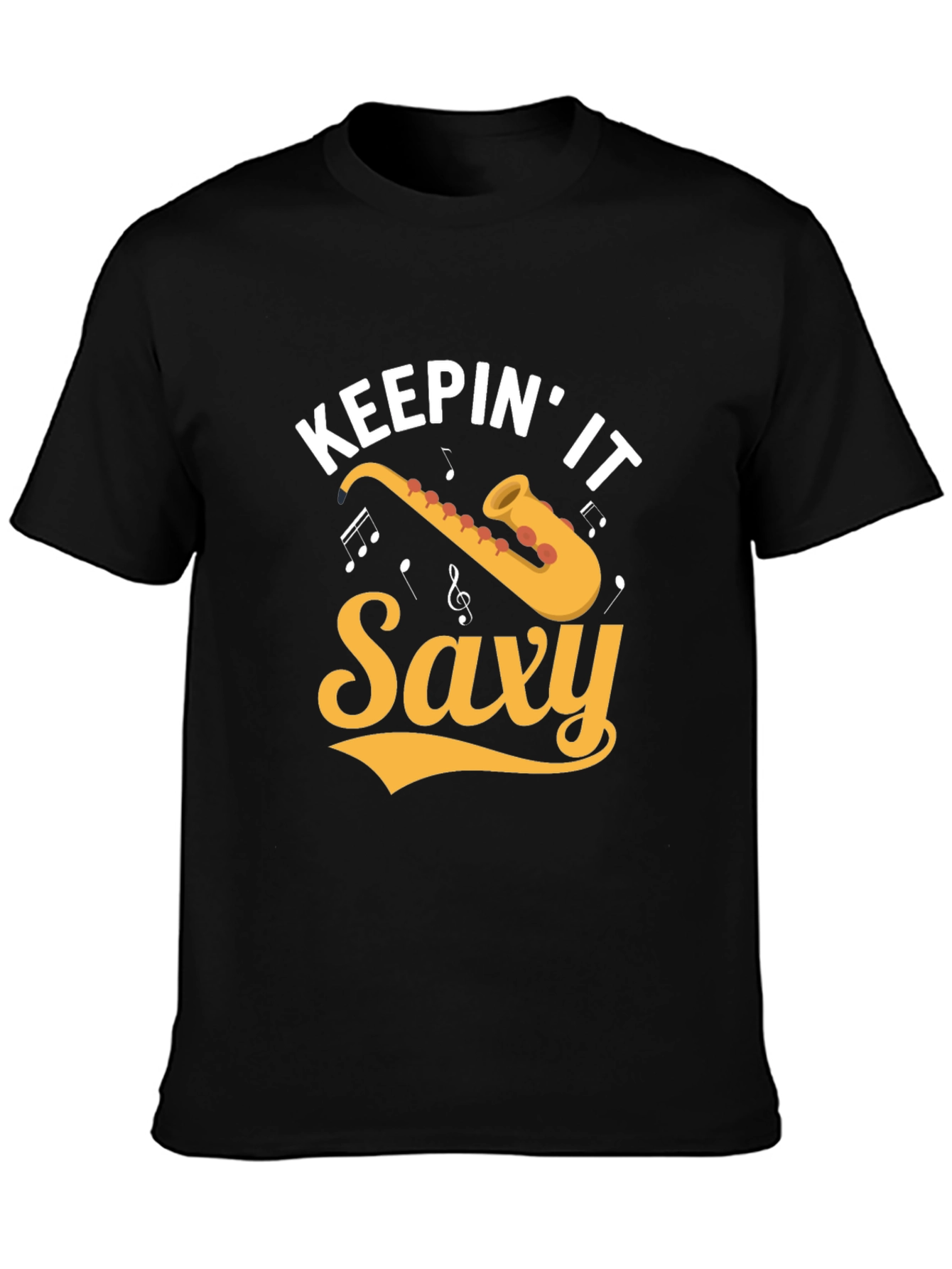 Keepin it Saxy Black T-Shirt