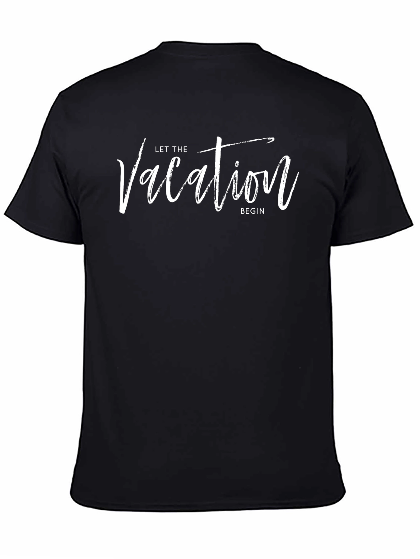 Let the Vacation Begin Black T-Shirt