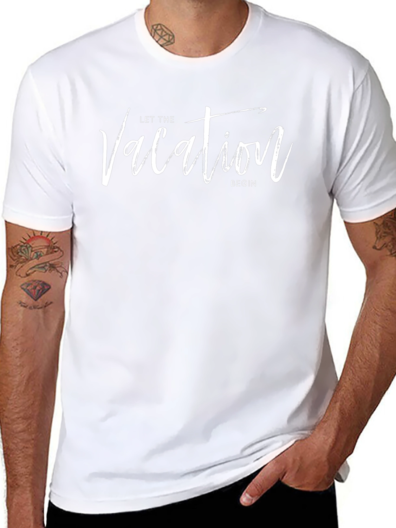 Let the Vacation Begin Black T-Shirt
