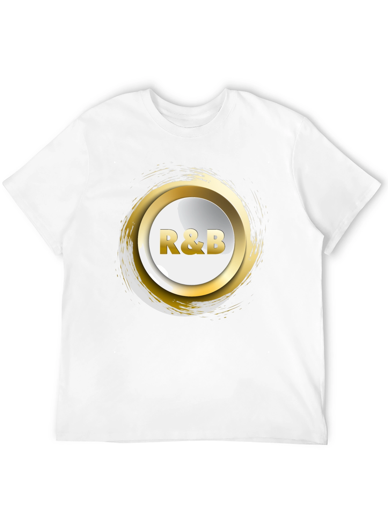 R&B Graphic Print Crew Neck T-Shirt