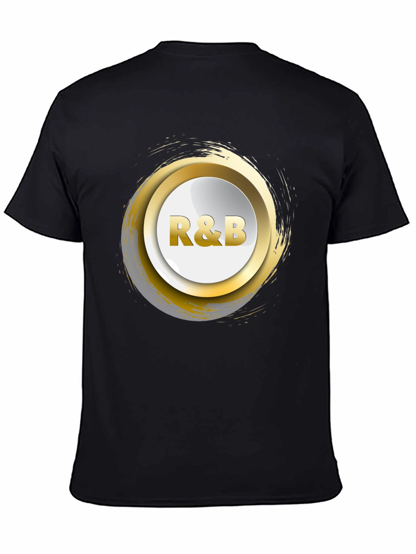R&B Graphic Print Crew Neck T-Shirt