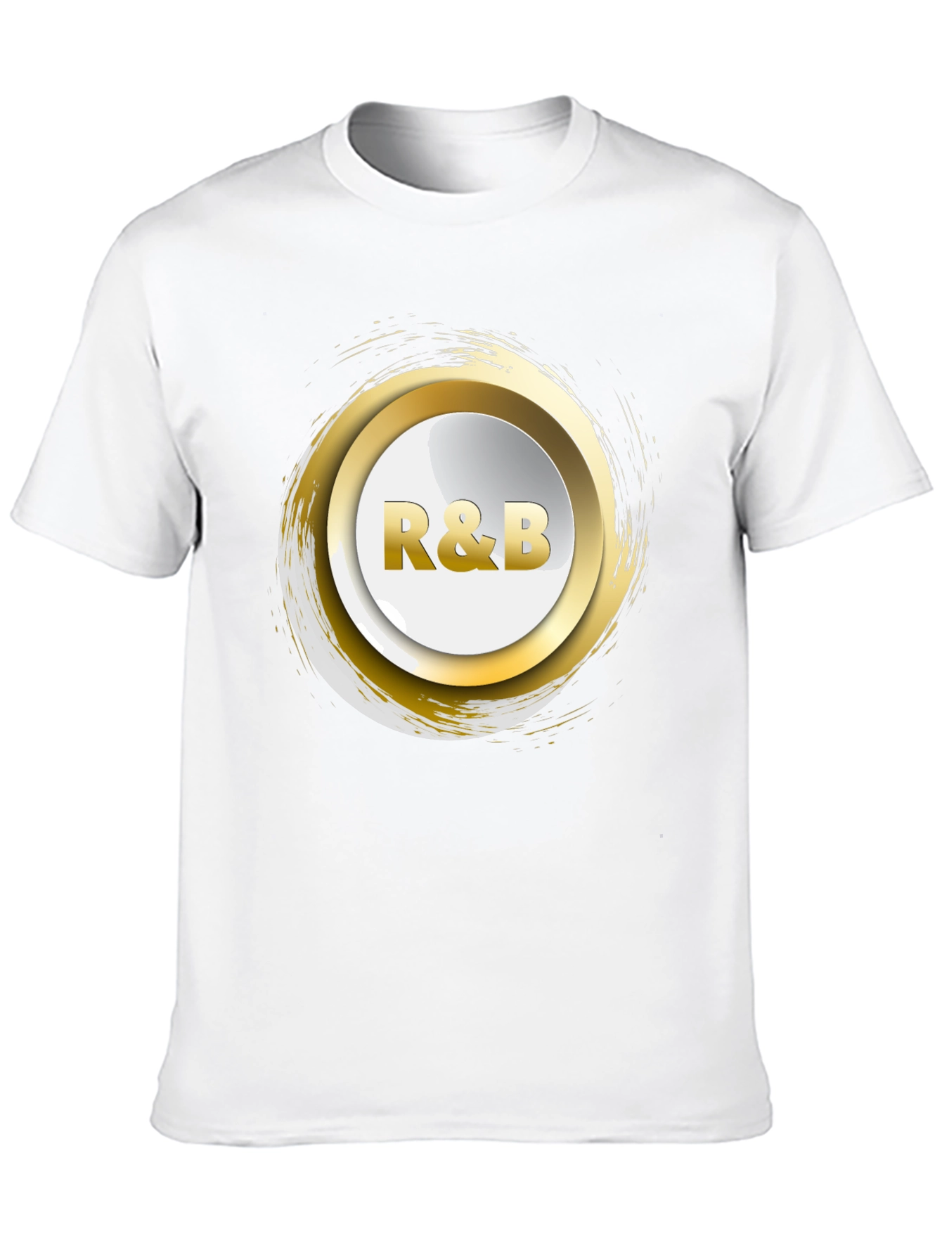 R&B Graphic Print Crew Neck T-Shirt