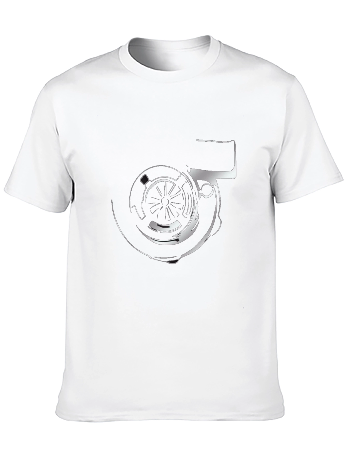 Turbo Black T-Shirt - Automotive Enthusiast Design