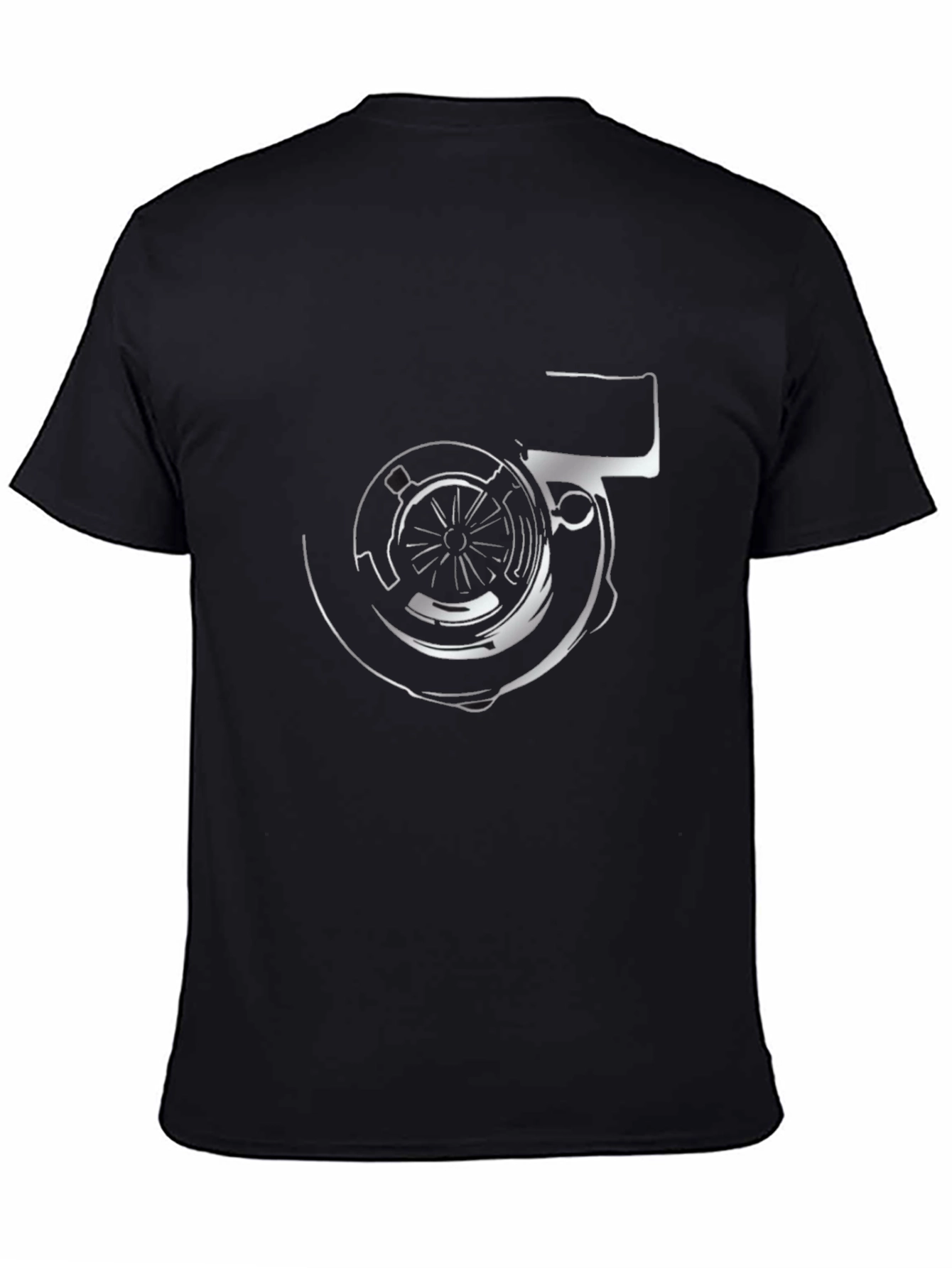 Turbo Black T-Shirt - Automotive Enthusiast Design