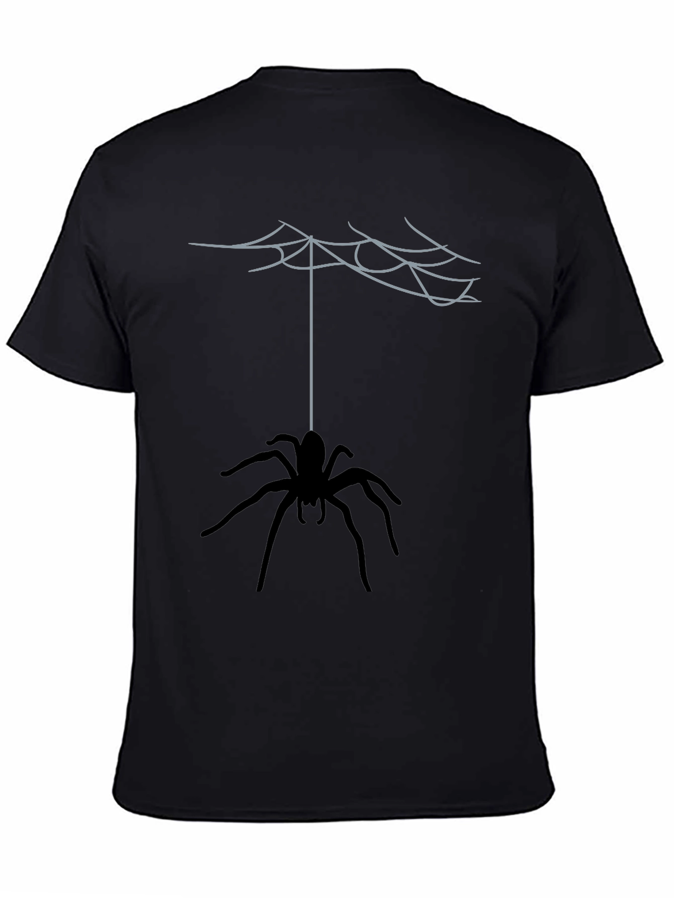 Spider Web Graphic Tee - Mens Black T-Shirt