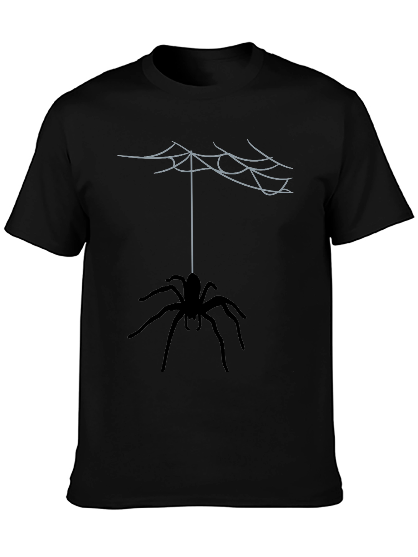 Spider Web Graphic Tee - Mens Black T-Shirt