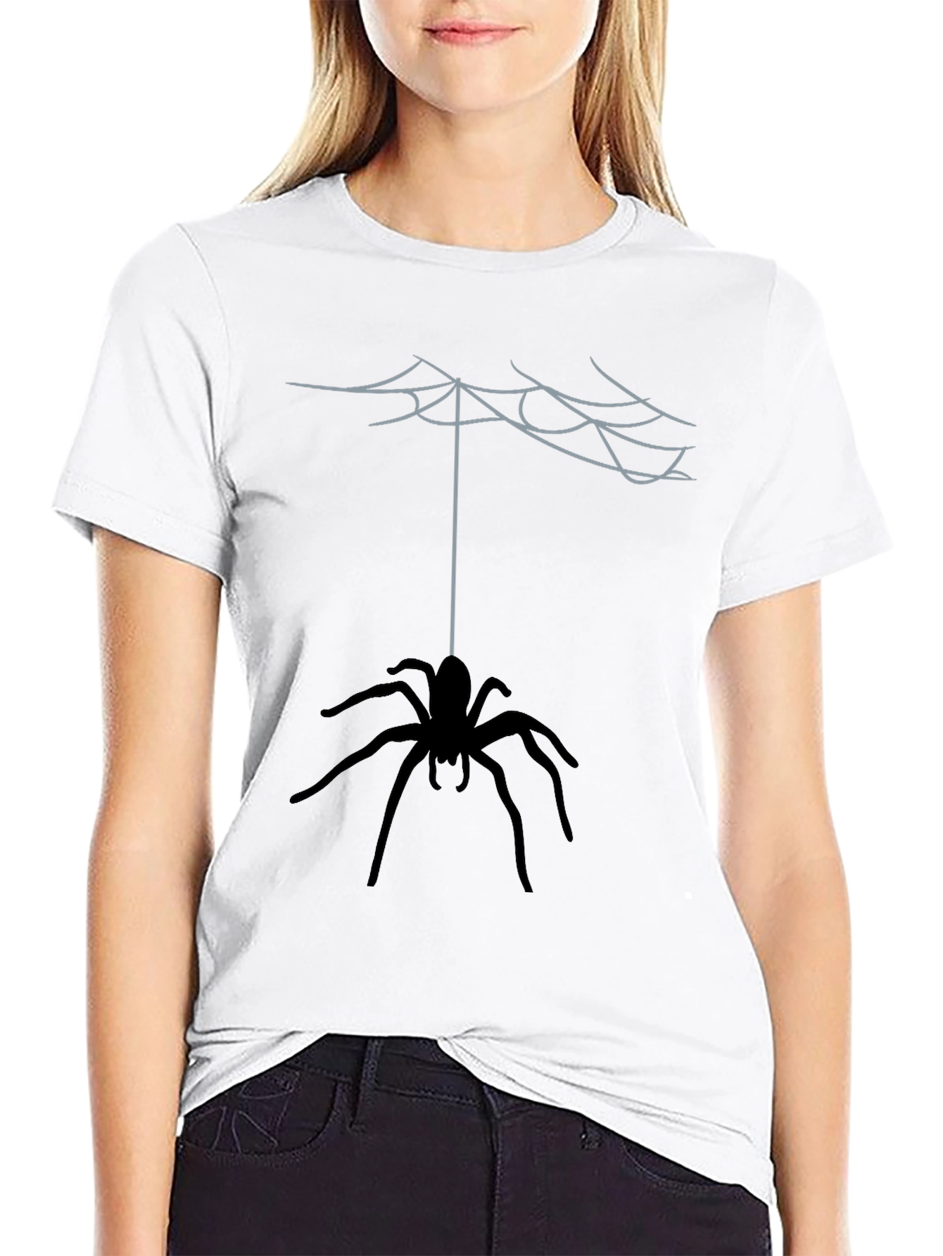 Spider Web Graphic Tee - Mens Black T-Shirt