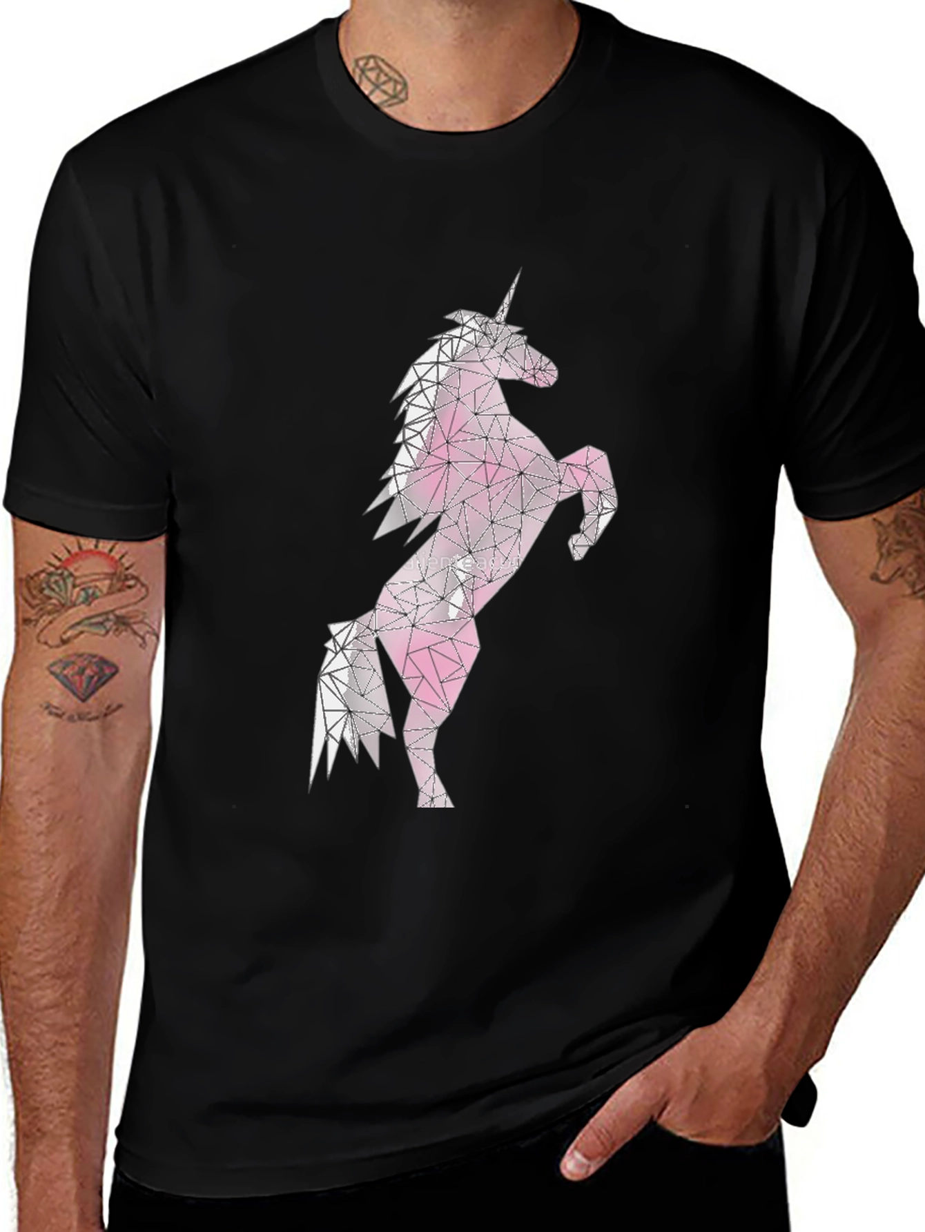 Geometric Unicorn Graphic Tee