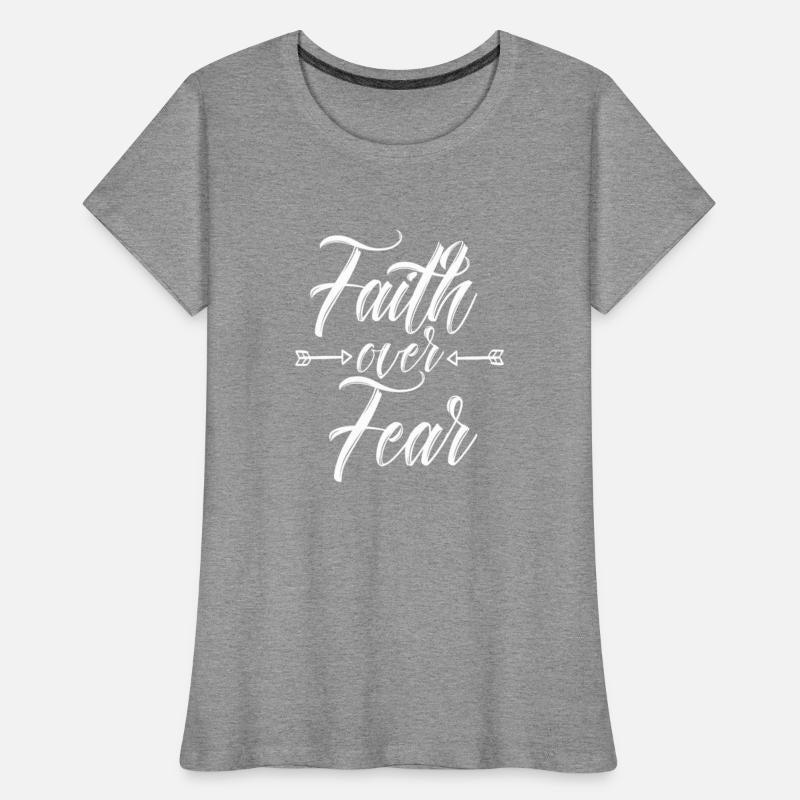 Faith Over Fear Jesus Christian Men Women Gift